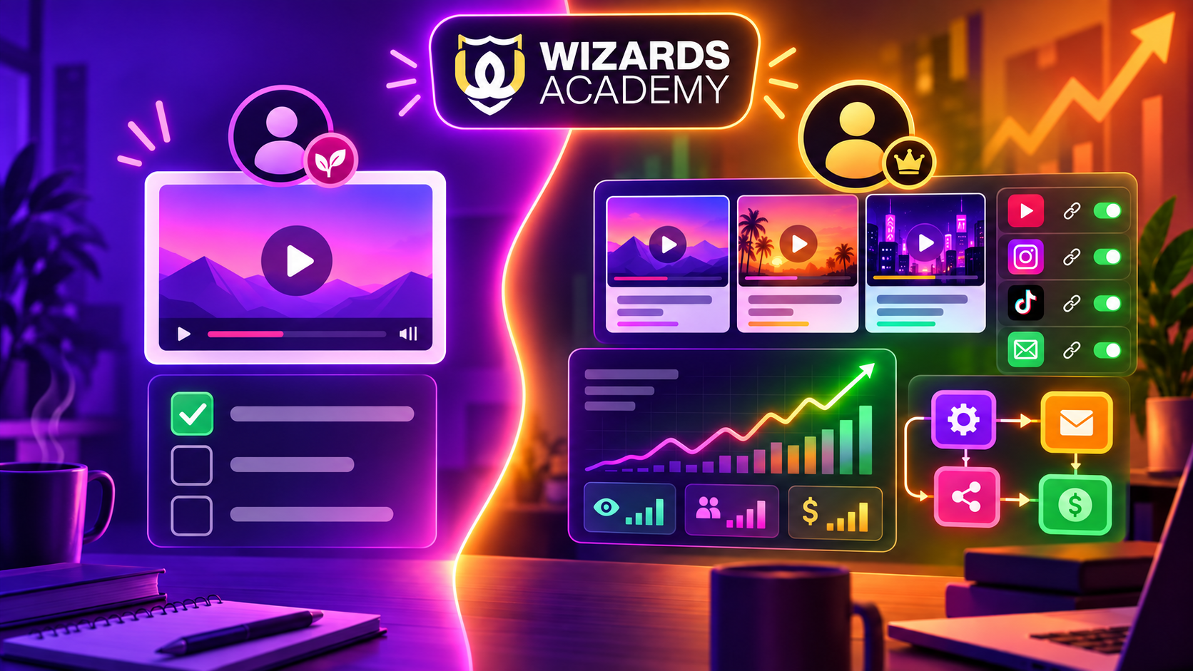 Wizard Academy avis débutant vs non débutant affiliation YouTube
